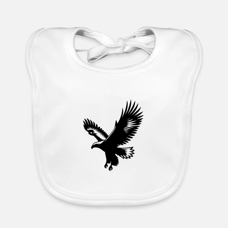 Beau style de tatouage d’aigle volant Bavoir bio Bébé