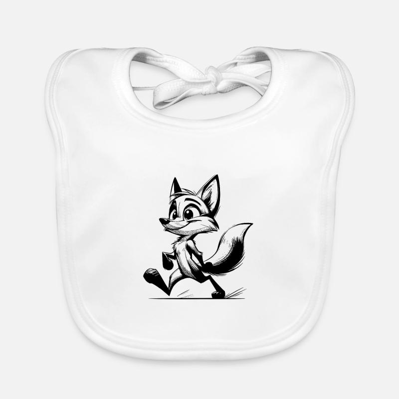 Fox Drawing Sly Fox Organic Baby Bibs