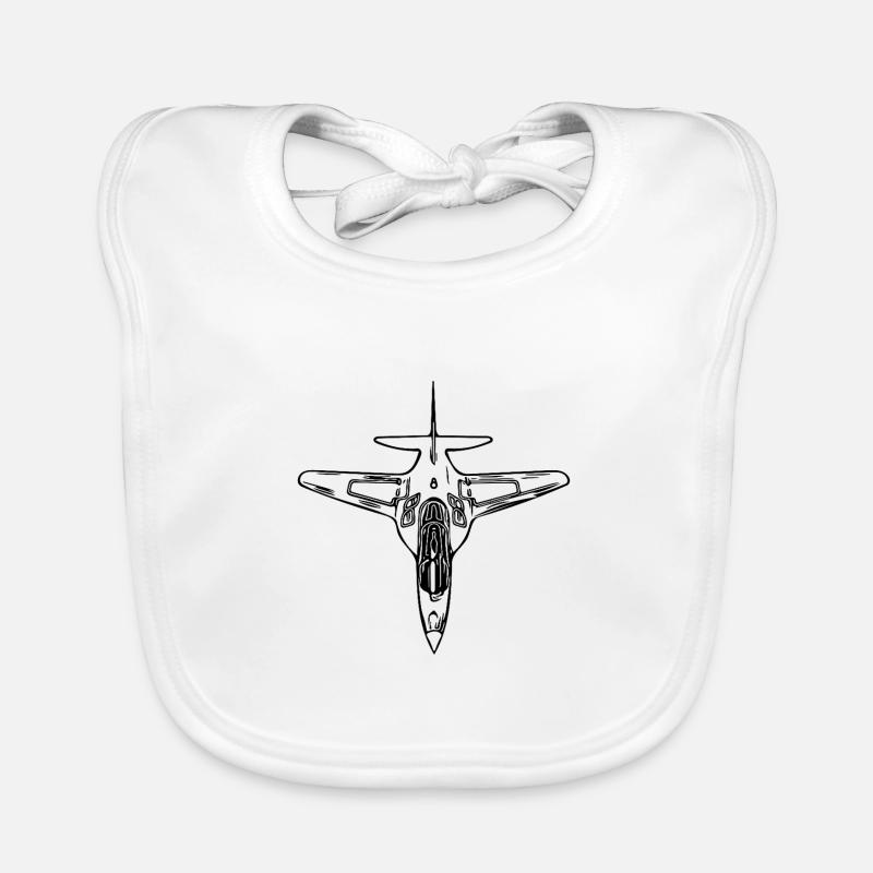 Realisticher Jet Flieger Flugzeug Baby Bio-Lätzchen