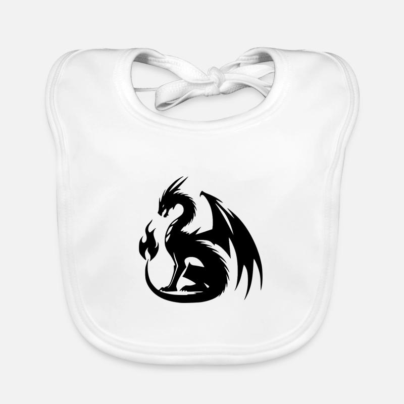 Dragon géant en colère avec d’énormes ailes Bavoir bio Bébé