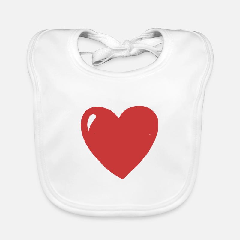 Coeur de pomme Bavoir bio Bébé