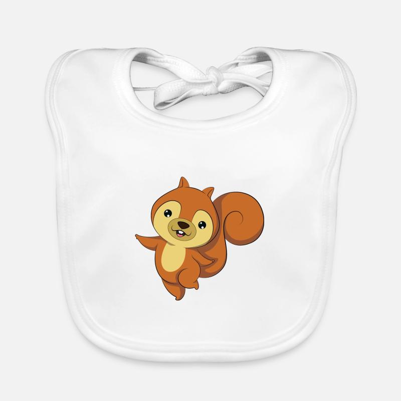 Eichhörnchen Baby Bio-Lätzchen