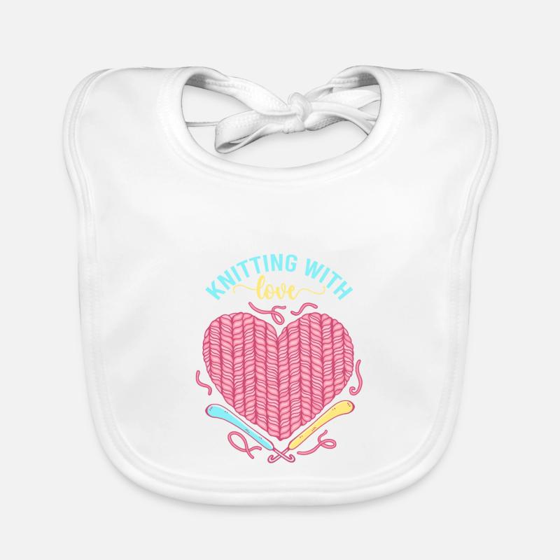 Geschenkidee - stricken mit liebe Baby Bio-Lätzchen