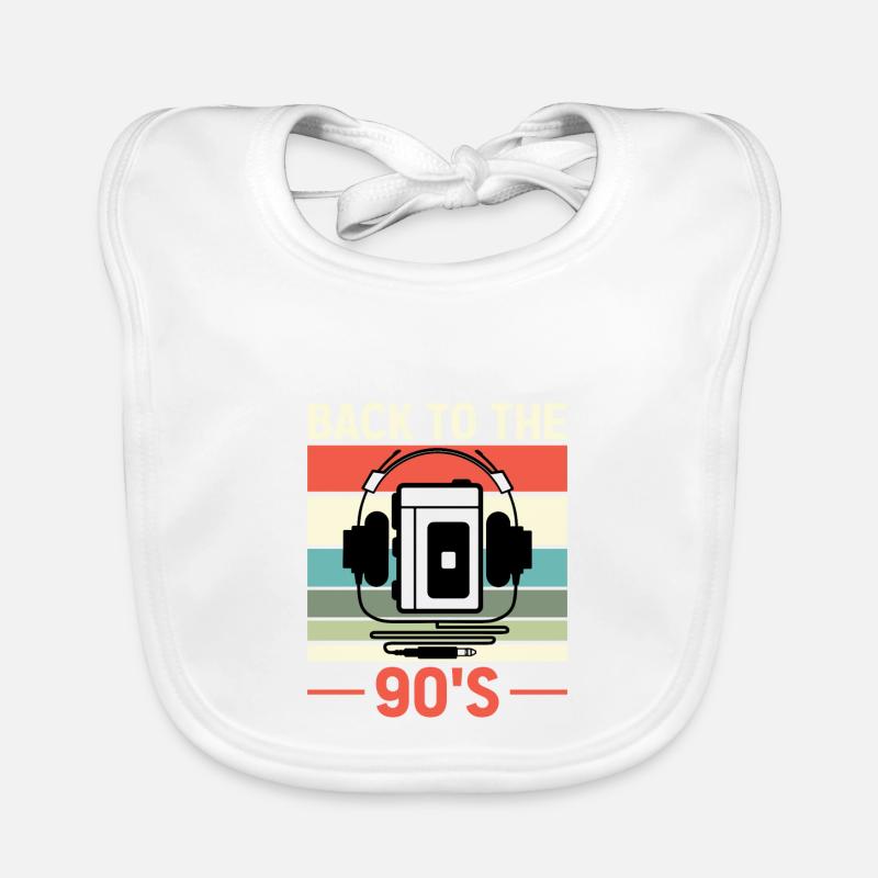 Walkman Back to the 90s - Geschenkidee Baby Bio-Lätzchen