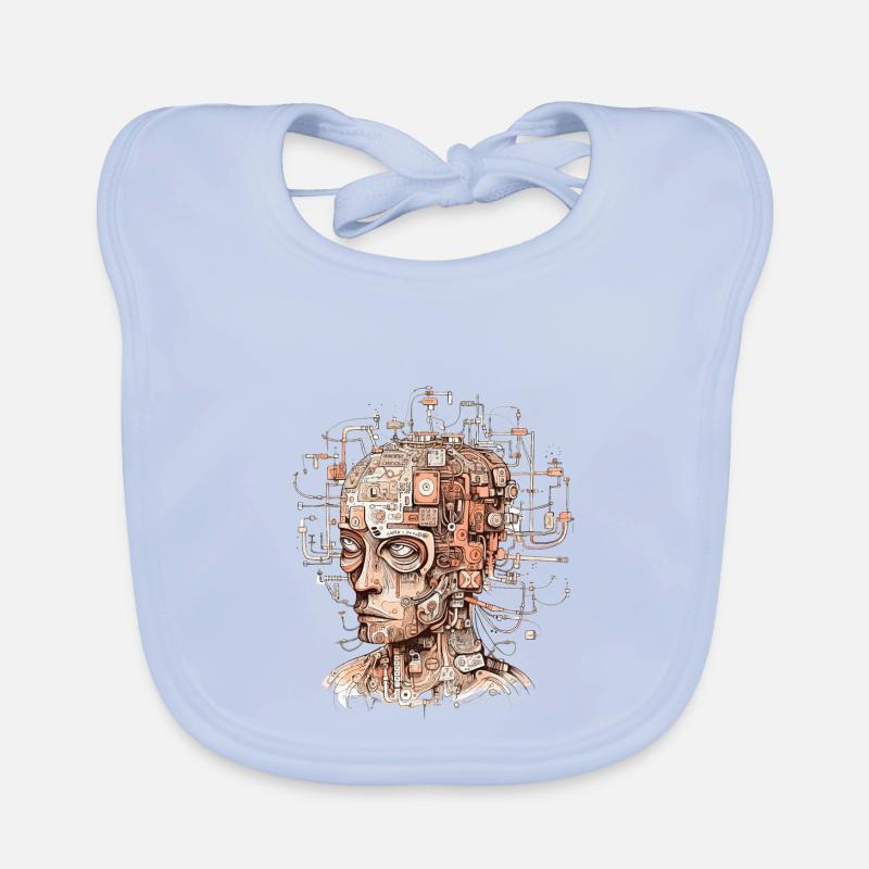 Abstrakter Geist Baby Bio-Lätzchen