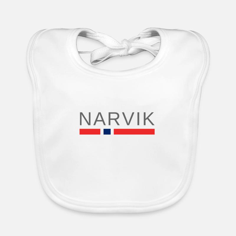 Narvik Norwegen Baby Bio-Lätzchen