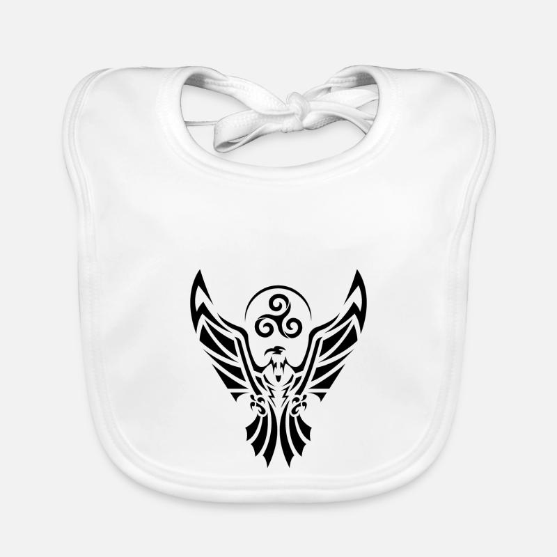 Schwarzer Adler Baby Bio-Lätzchen