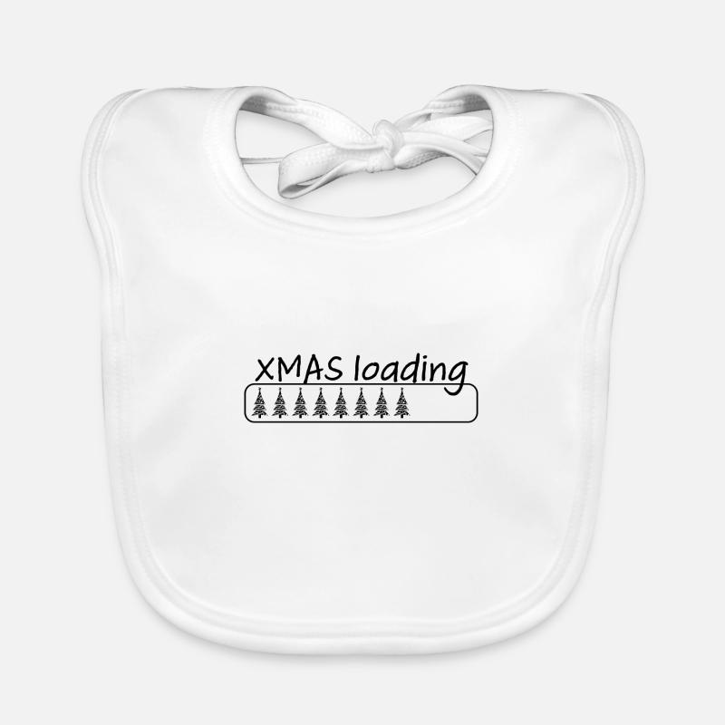 Xmas loading - Soon it's Christmas Organic Baby Bibs