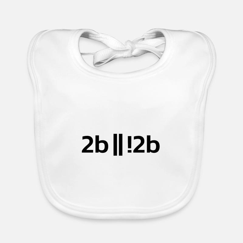 To be or not to be ? Funny Programmer Programer Baby Bio-Lätzchen