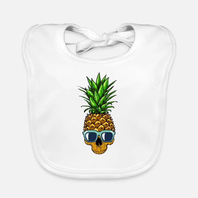 Crâne d'ananas Bavoir bio Bébé