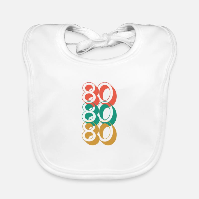 80s Organic Baby Bibs