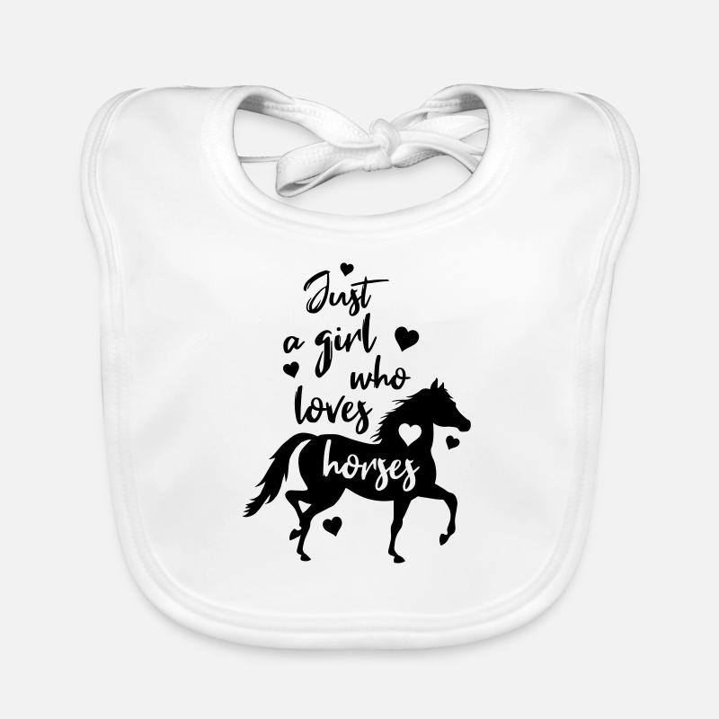 Chevaux Amour Bavoir bio Bébé