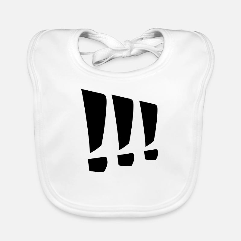 point d'exclamation Bavoir bio Bébé