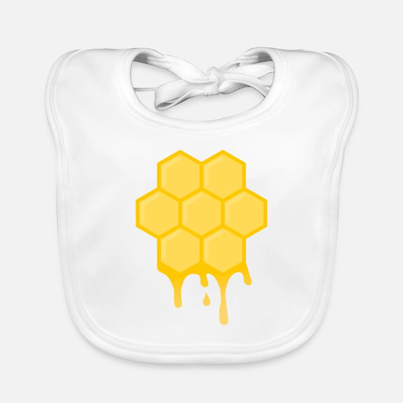 Honey combs Organic Baby Bibs