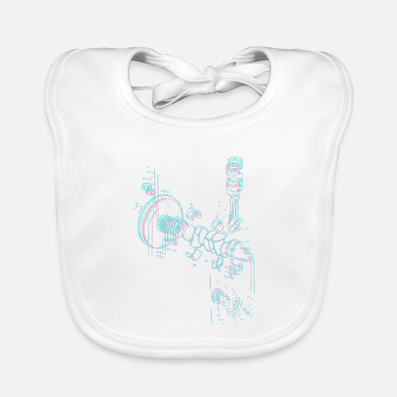screws,drawing,screwdriver,screw,blue Organic Baby Bibs