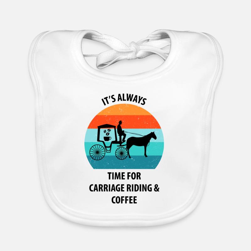 Cocher Calèche Calèche Café Bavoir bio Bébé