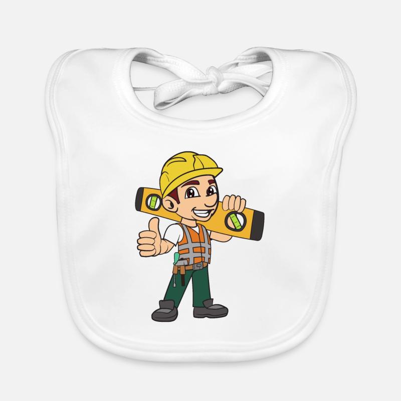 Construction company Construction company Construction workers Organic Baby Bibs