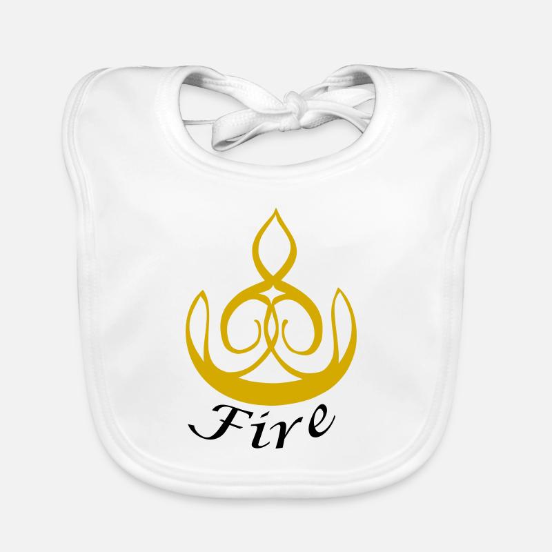 Das Element Feuer Baby Bio-Lätzchen