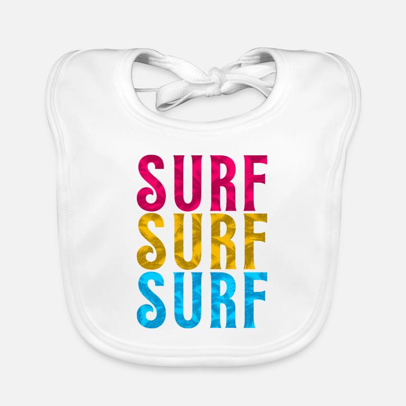 SURF SURF SURF Organic Baby Bibs