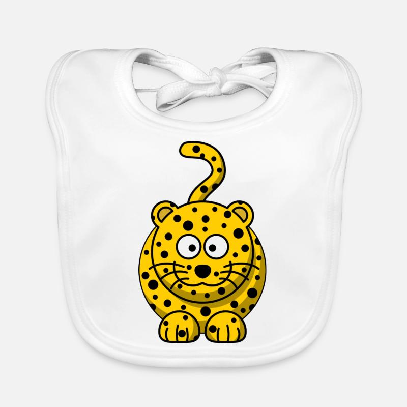 Leopard Baby Bio-Lätzchen