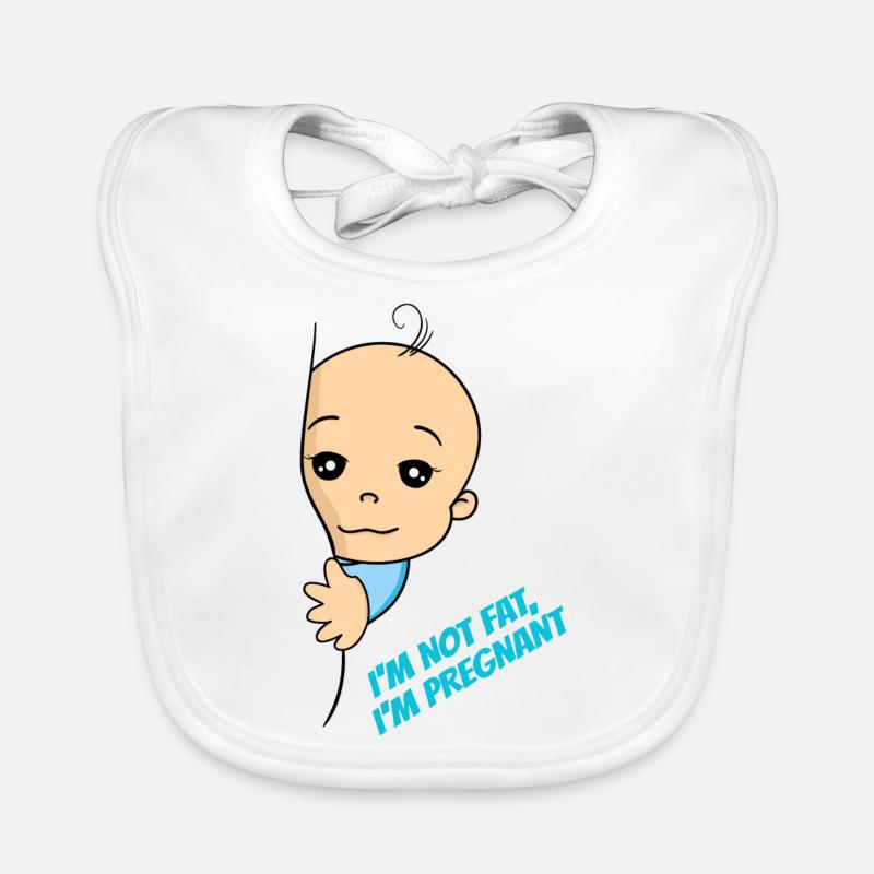 Je ne suis pas gros je suis enceinte Grossesse Bébé Bavoir bio Bébé