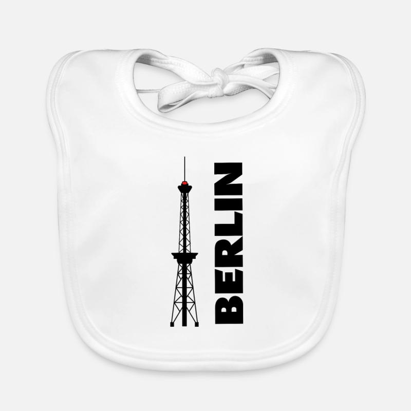 Berlin Germany Skyline Capital Gift Organic Baby Bibs