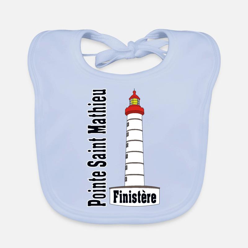 Saint Mathieu lighthouse Organic Baby Bibs