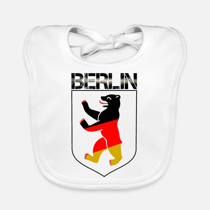 Blason de l’ours de Berlin Bavoir bio Bébé