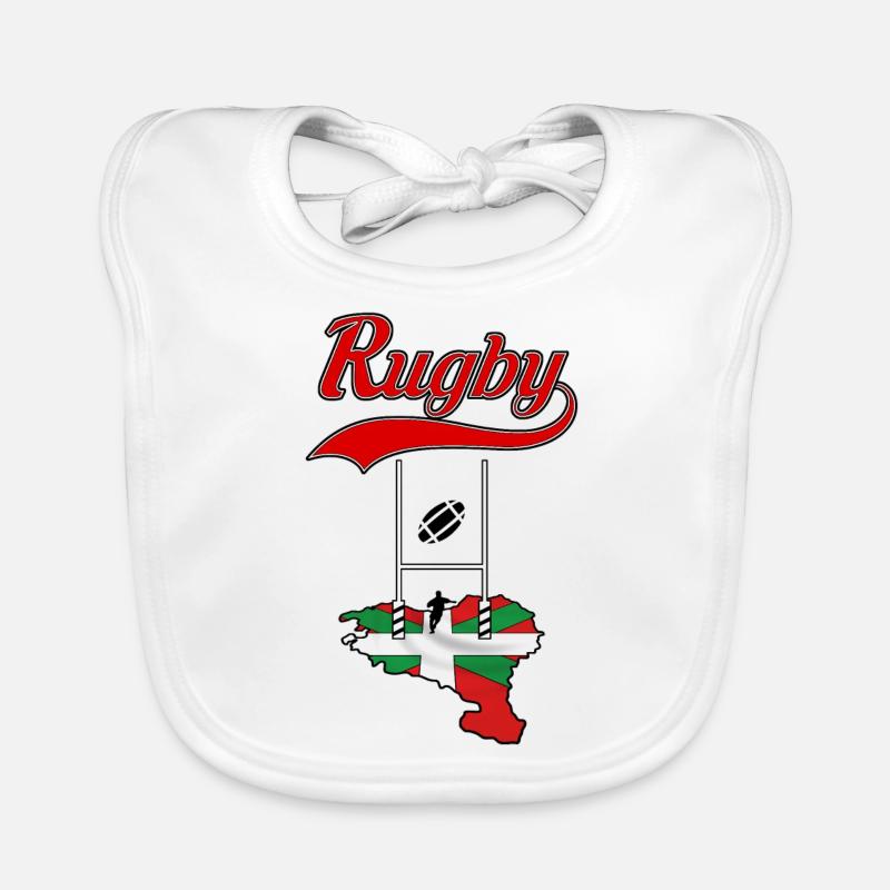 rugby basque Bavoir bio Bébé