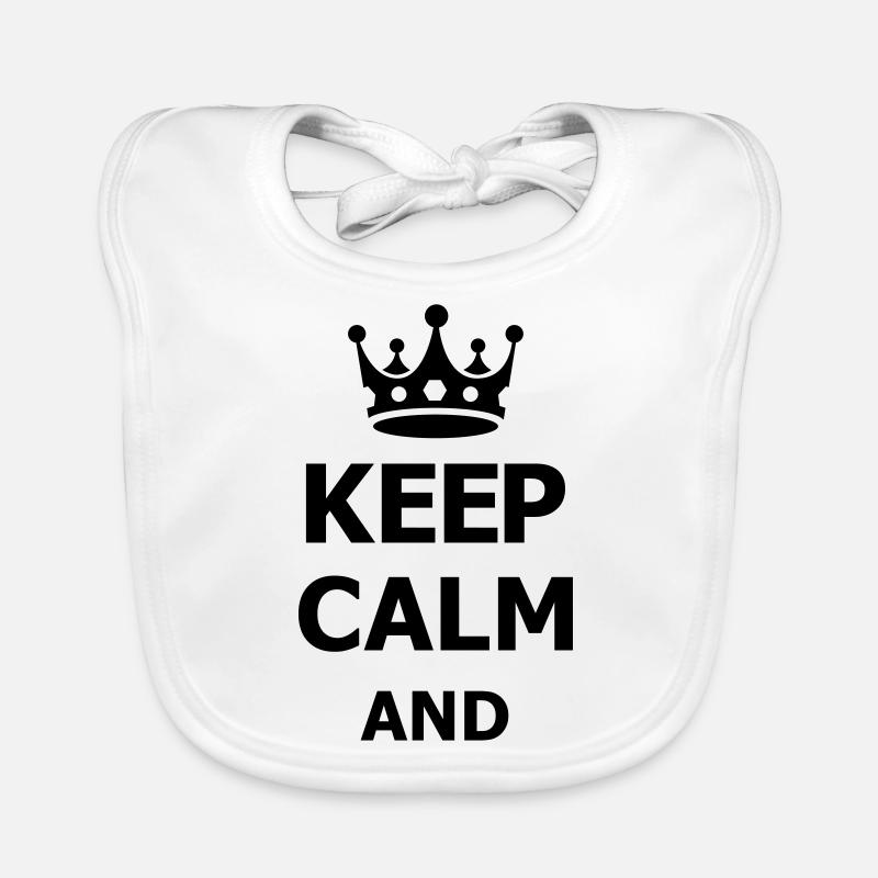 keep calm Bavoir bio Bébé