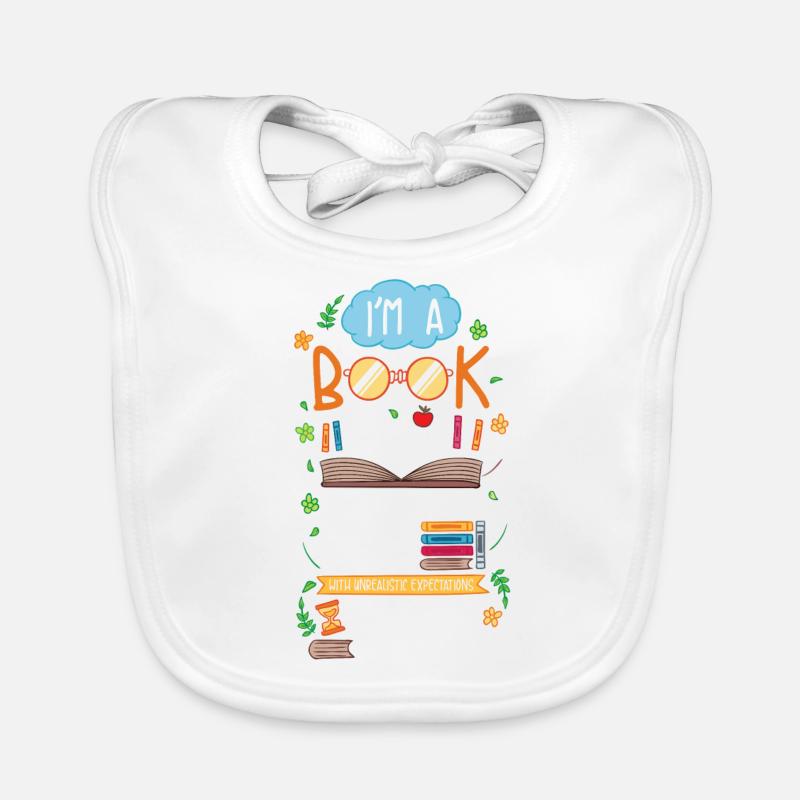 I'm a Book Nerd - Buch Nerd Literatur Bücher Lesen Baby Bio-Lätzchen