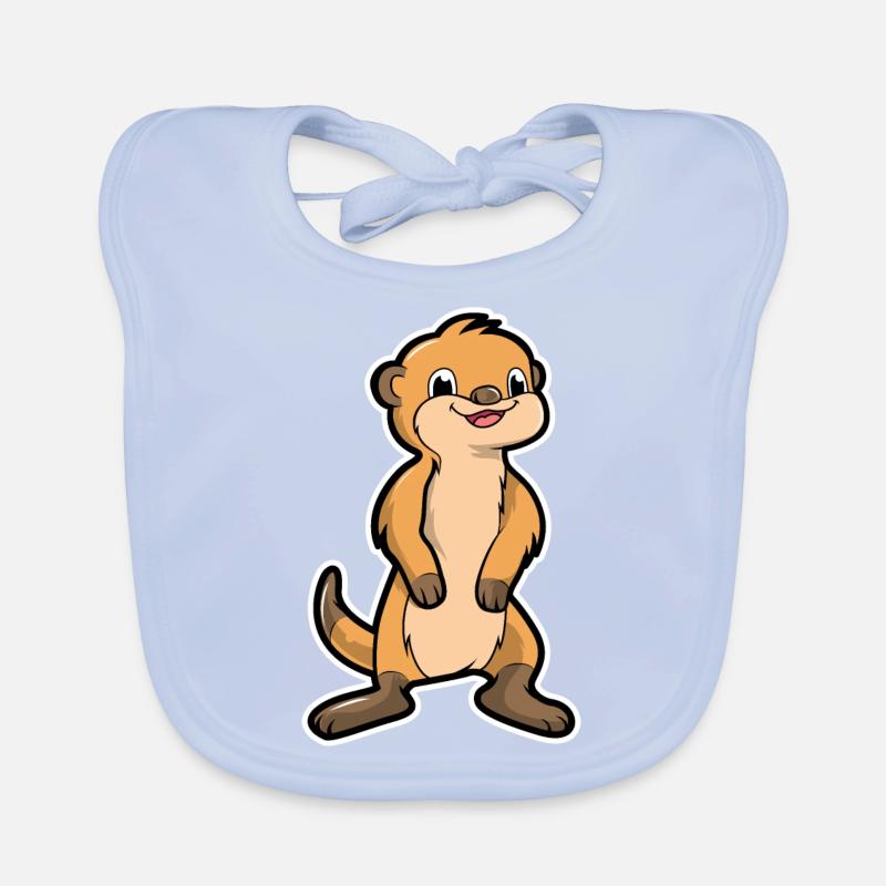 Erdmännchen Baby Bio-Lätzchen