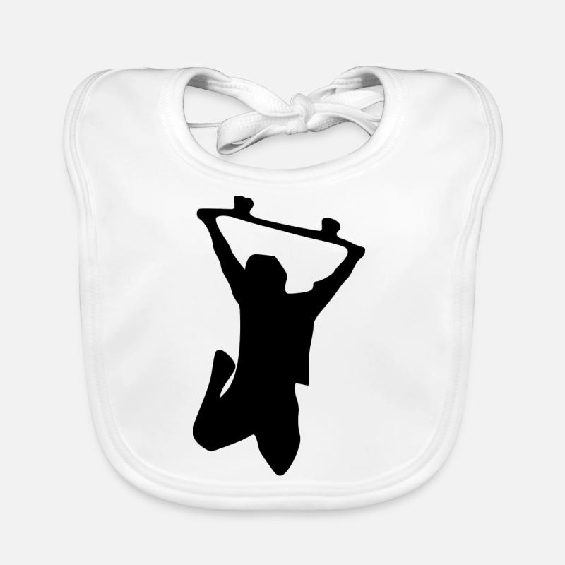 Skateboard Organic Baby Bibs