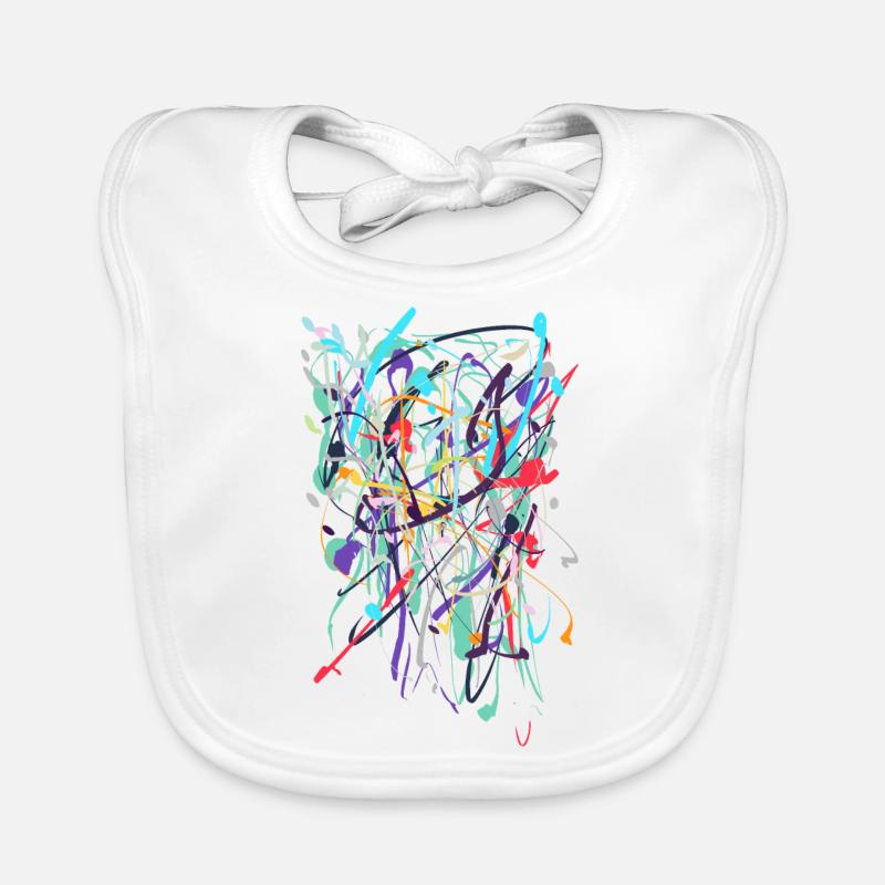 Abstract Organic Baby Bibs