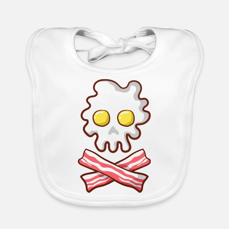 Petit-déjeuner Oeufs Bacon Cadeau Bavoir bio Bébé