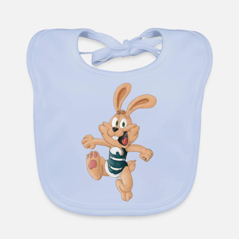 Rabbit with corset Organic Baby Bibs