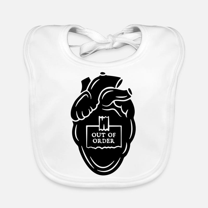 Cœur - Hors d’usage Bavoir bio Bébé