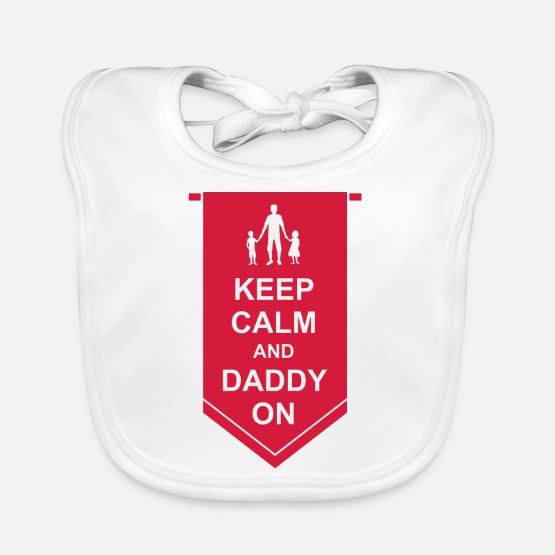 Bannière Keep Calm Daddy Bavoir bio Bébé