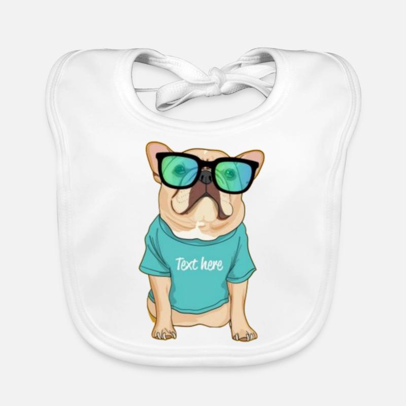 Chien carituriste Bavoir bio Bébé