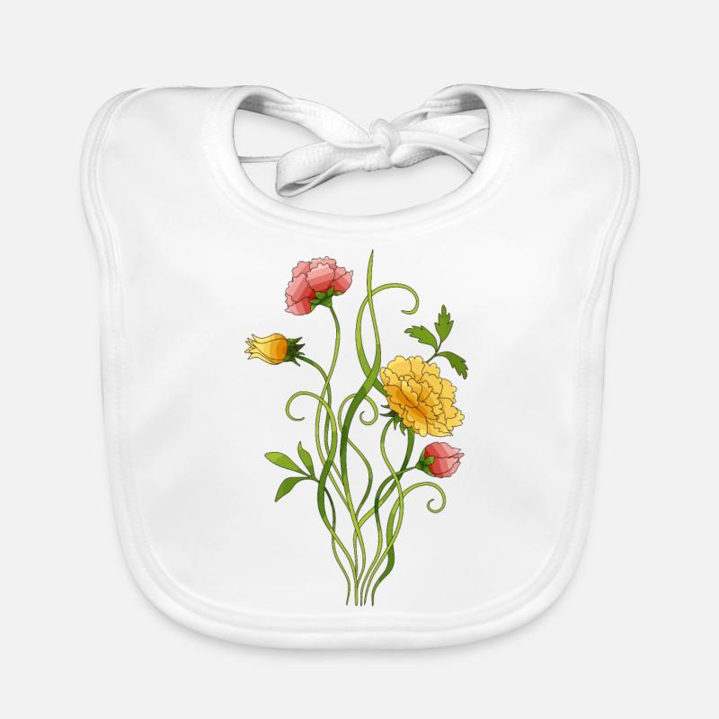 Fleur Bavoir bio Bébé