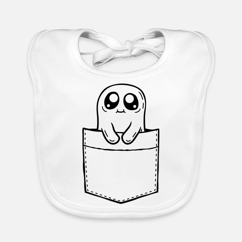Ghost Take Chest Bag Comic Organic Baby Bibs