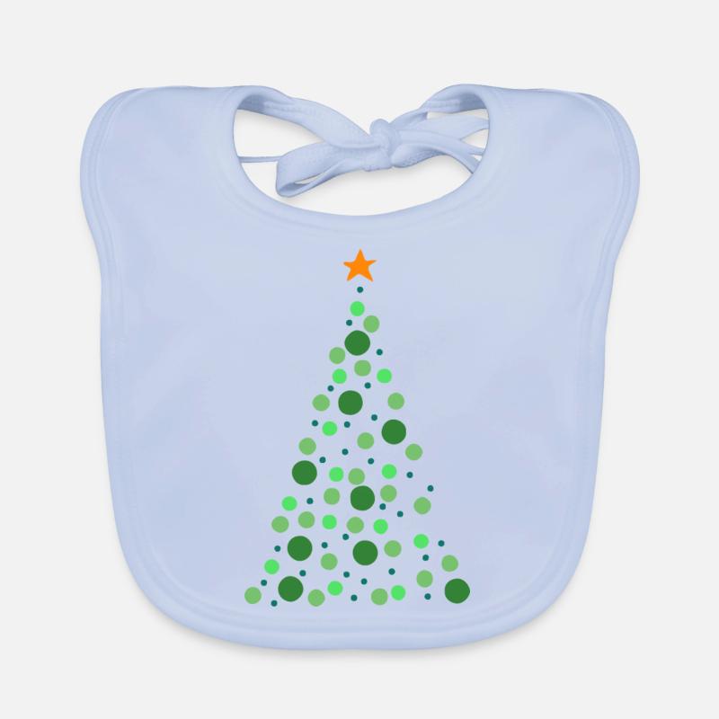 Weihnachtsbaum Baby Bio-Lätzchen