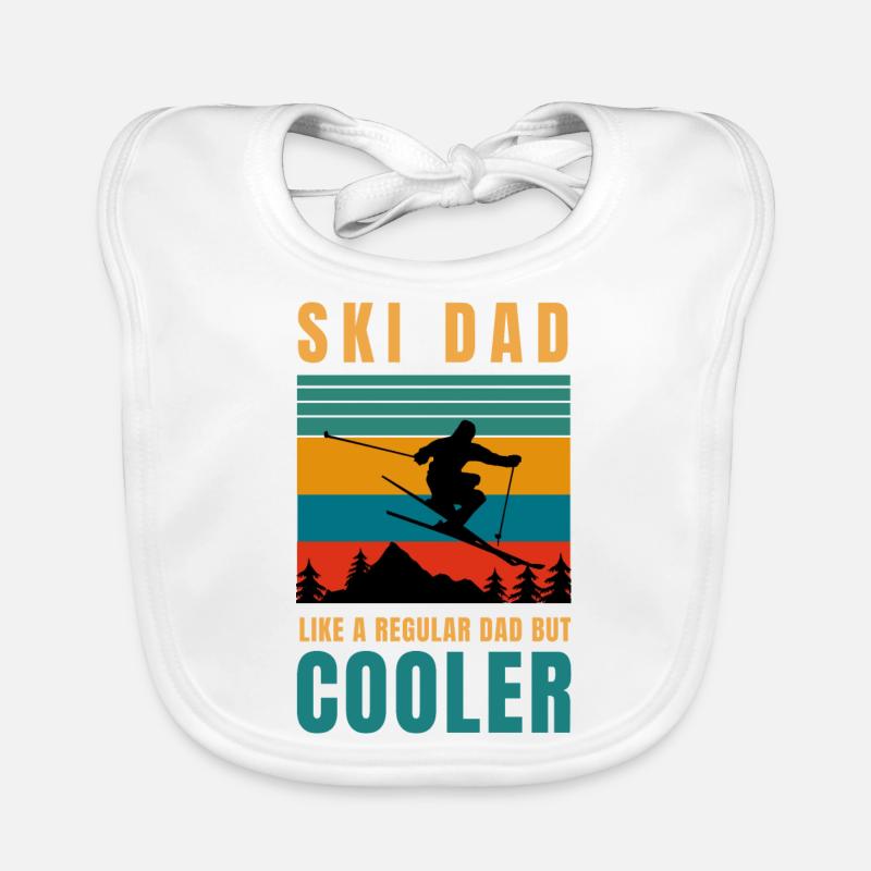 Ski papa comme papa normal mais plus cool Bavoir bio Bébé