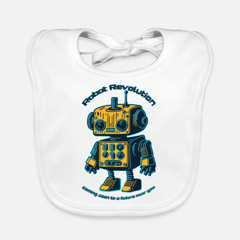 Robot Revolution Organic Baby Bibs