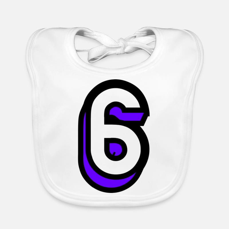 6 YEARS. 6th ANNIVERSARY. BIRTHDAY 6 YEARS. 6 Organic Baby Bibs