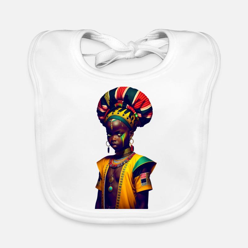 Afrikanisches Gesicht Baby Bio-Lätzchen