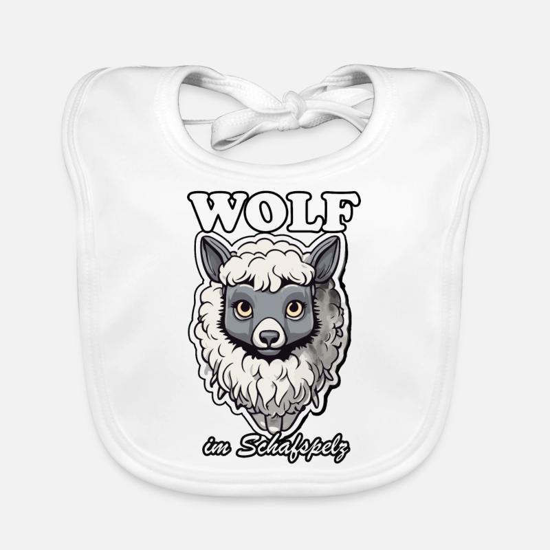 Wolf in sheep's clothing Organic Baby Bibs