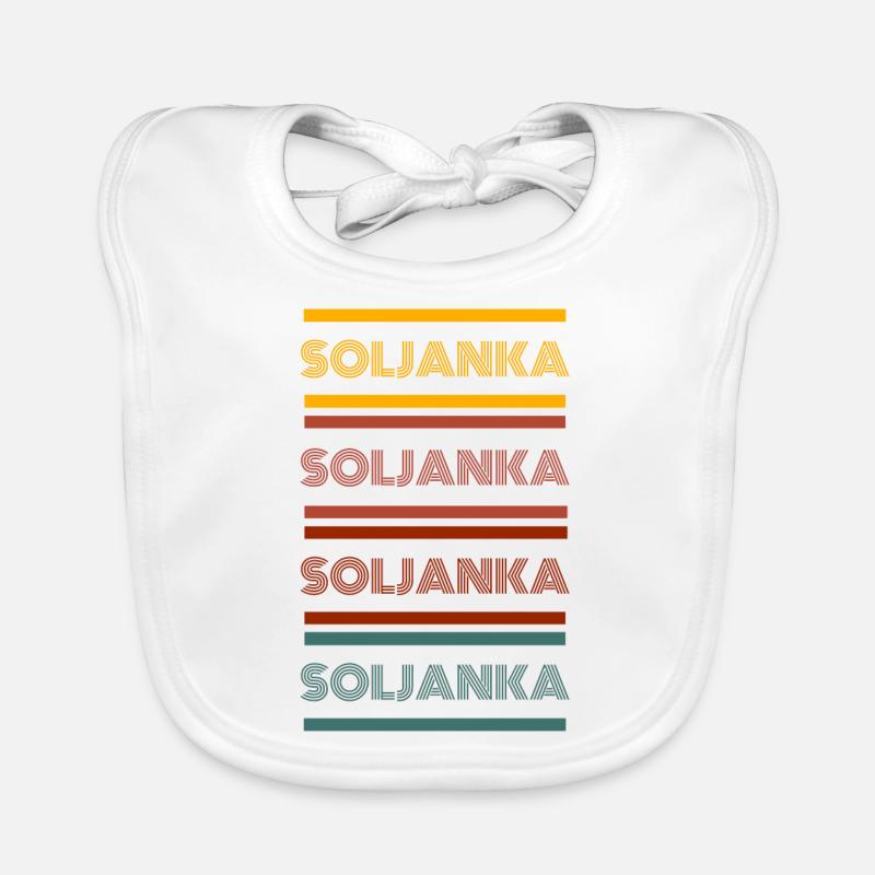 Retro Soljanka Baby Bio-Lätzchen