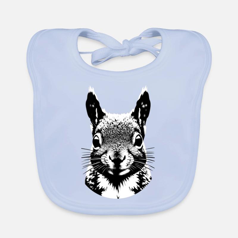 Squirrel Organic Baby Bibs