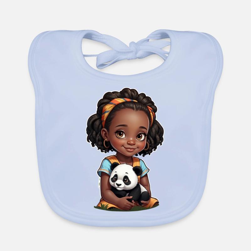 Geschenkidee Panda Kind Baby Bio-Lätzchen